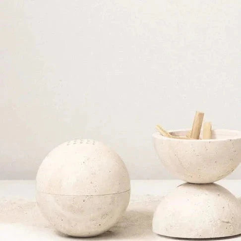 Natural Marble Incense Burner – Handcrafted Stone Design