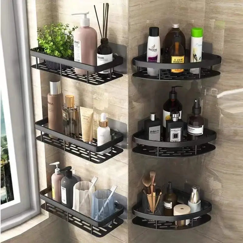 No-Drill Bathroom Corner Shelf – Stylish & Practical Shower Storage