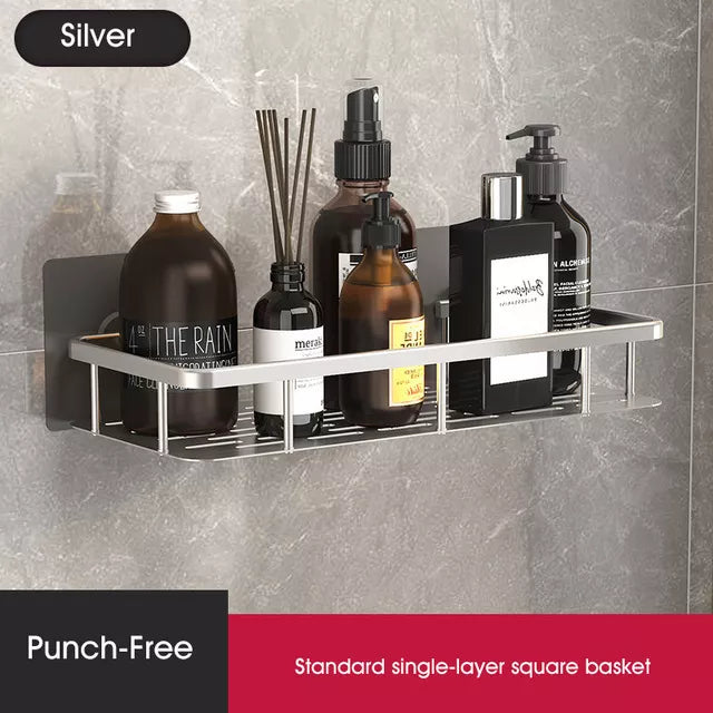 No-Drill Bathroom Corner Shelf – Stylish & Practical Shower Storage