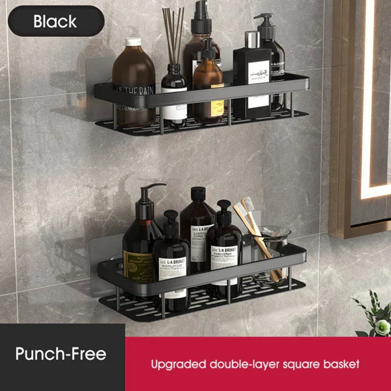 No-Drill Bathroom Corner Shelf – Stylish & Practical Shower Storage