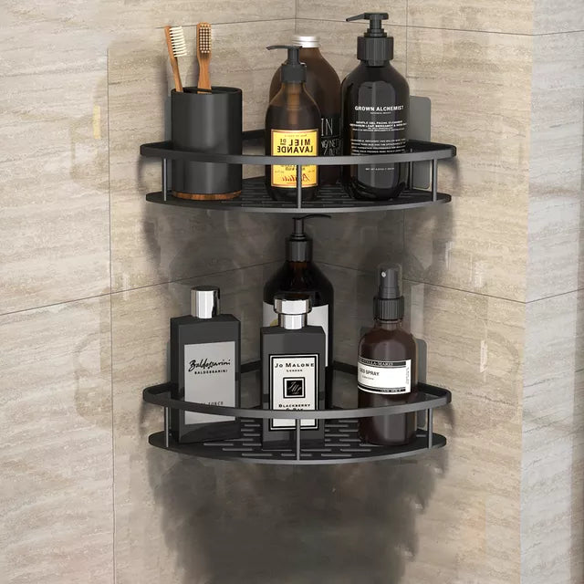 No-Drill Bathroom Corner Shelf – Stylish & Practical Shower Storage