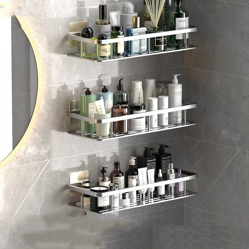 No-Drill Bathroom Shelves – Space-Saving & Easy to Install