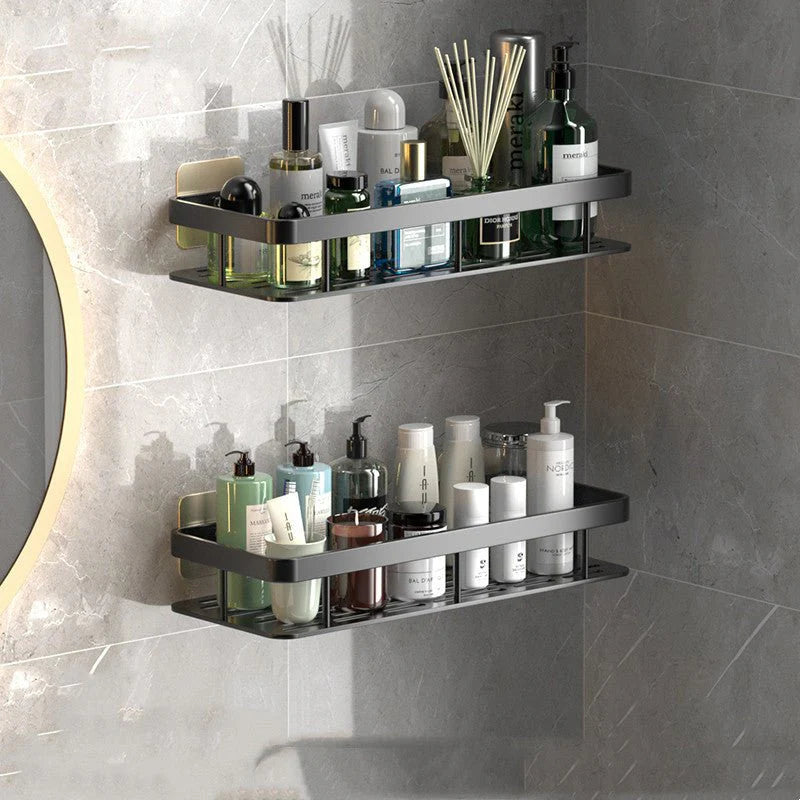 No-Drill Bathroom Shelves – Space-Saving & Easy to Install