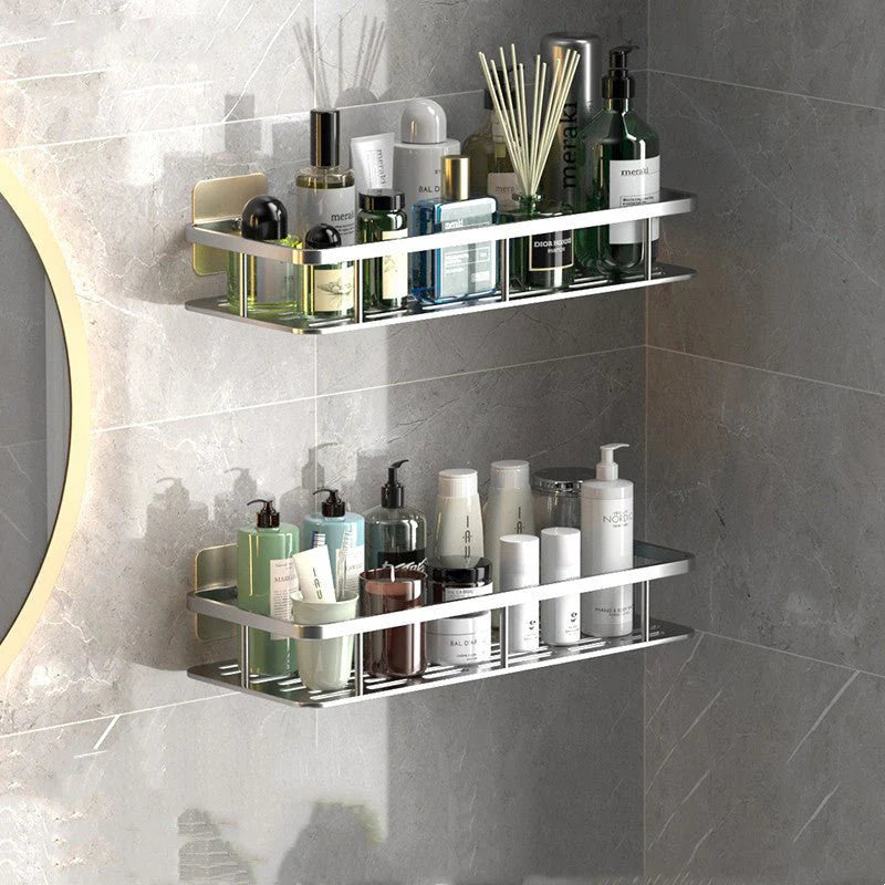 No-Drill Bathroom Shelves – Space-Saving & Easy to Install