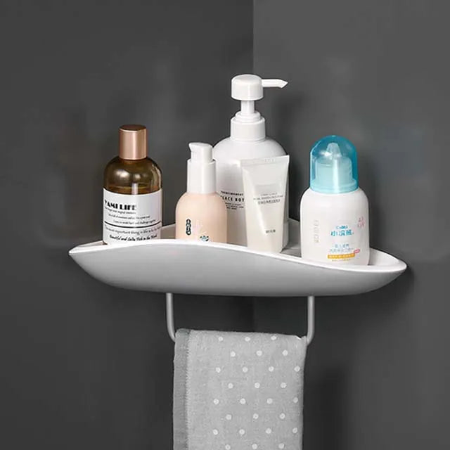 No-Drill Sleek Shower Shelf – Ideal for Shampoo & Cosmetic Organization