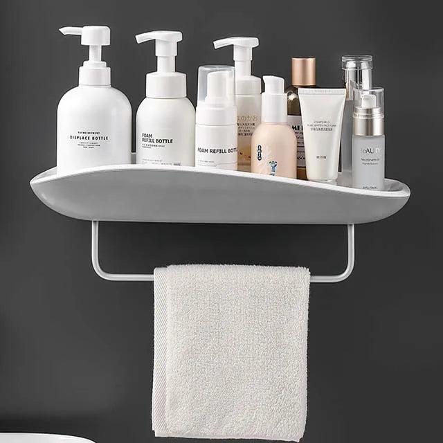 No-Drill Sleek Shower Shelf – Ideal for Shampoo & Cosmetic Organization