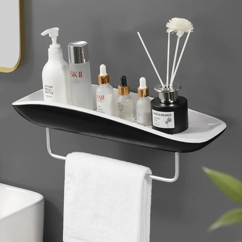 No-Drill Sleek Shower Shelf – Ideal for Shampoo & Cosmetic Organization