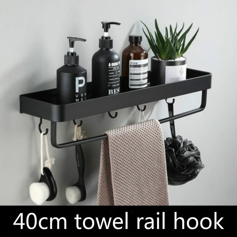 No-Drill Wall-Mounted Shower Shelf – Space-Saving Bathroom Storage