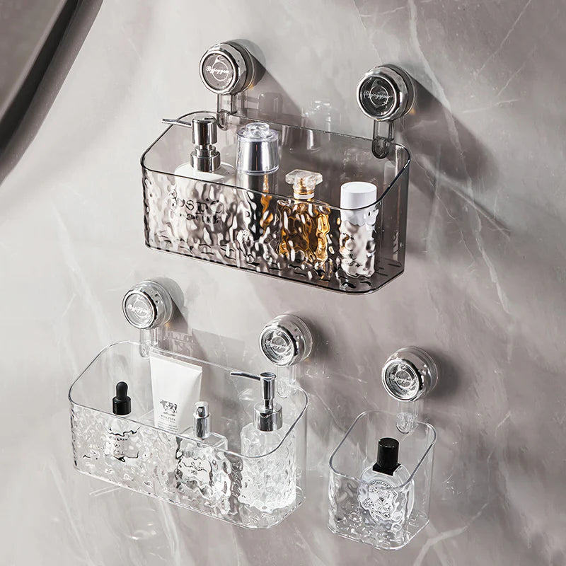 No-Drill Wall Storage – Strong Suction Cups for Heavy Bathroom