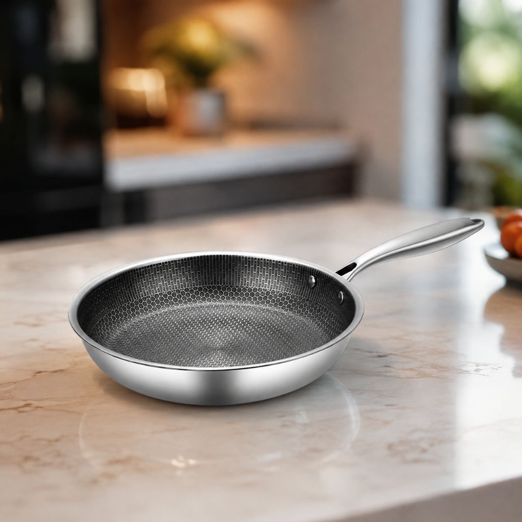 Non-Stick Stainless Steel Frying Pan by Lattea