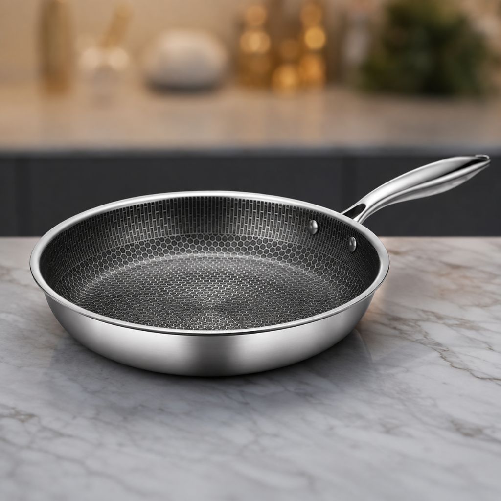 Non-Stick Stainless Steel Frying Pan by Lattea