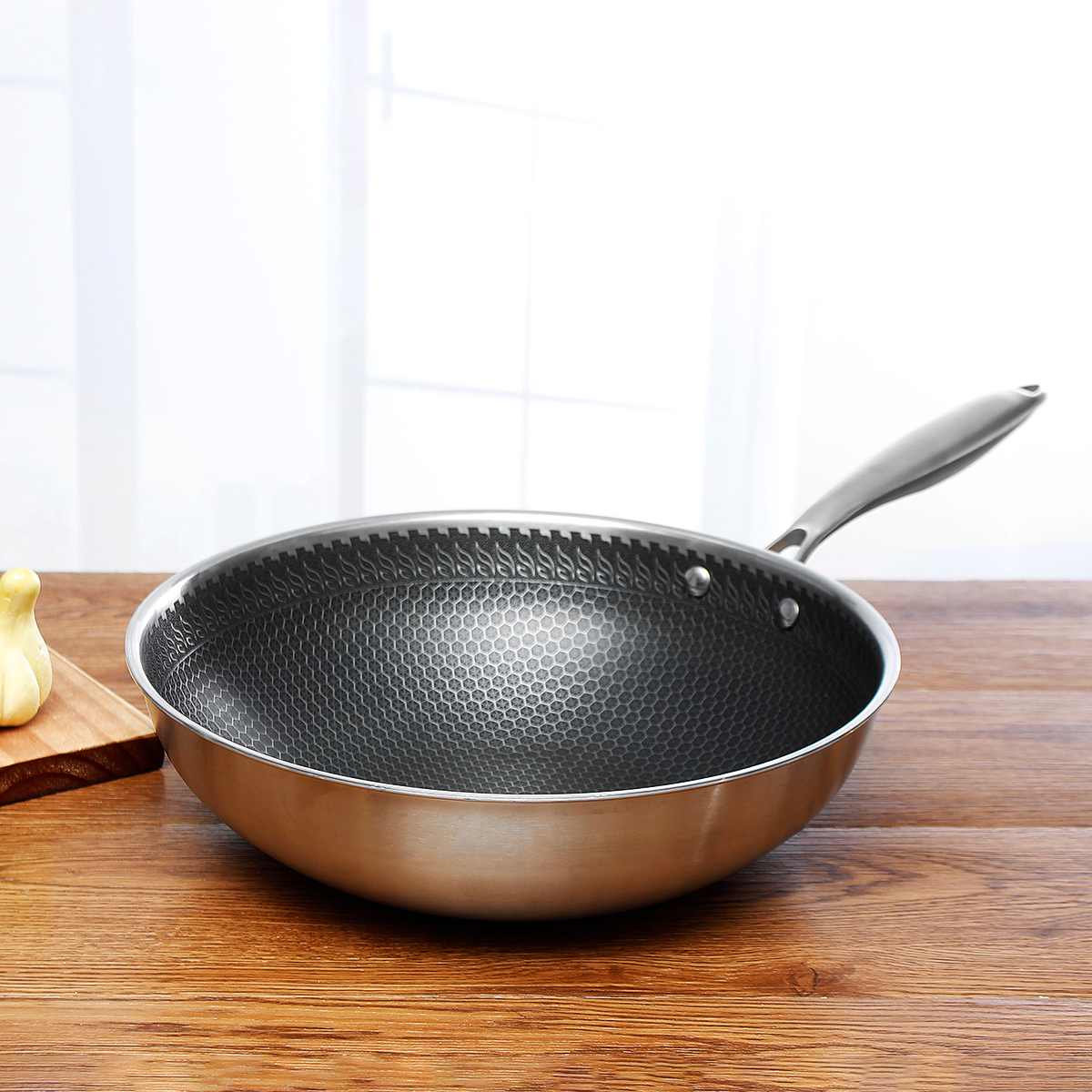 Non-Stick Stainless Steel Frying Pan by Lattea