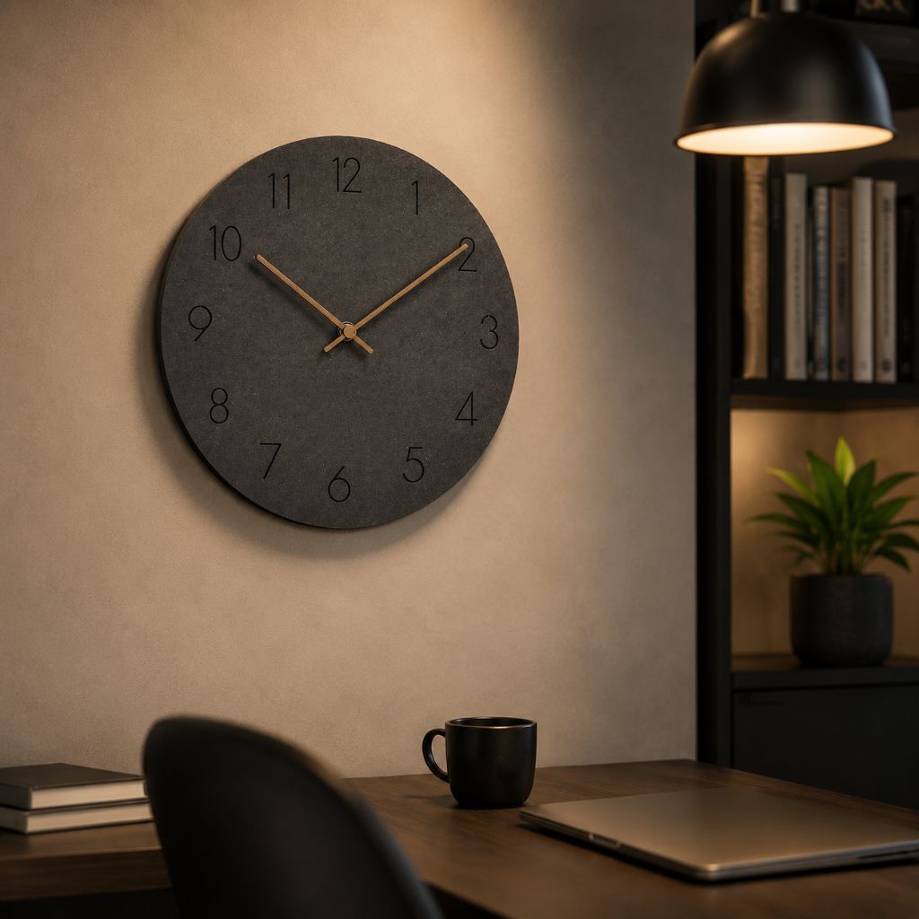 NordClock - Scandinavian Minimalist Wall Clock with Quiet Movement