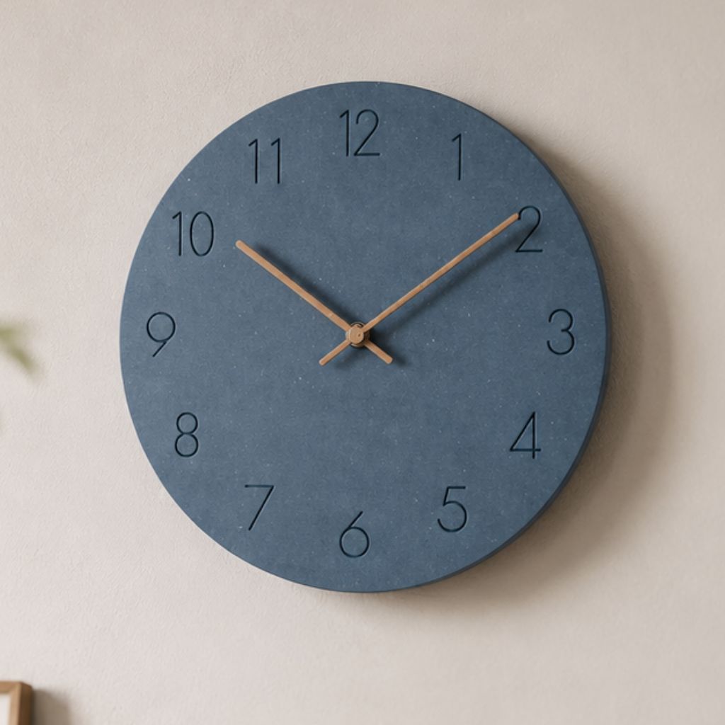 NordClock - Scandinavian Minimalist Wall Clock with Quiet Movement