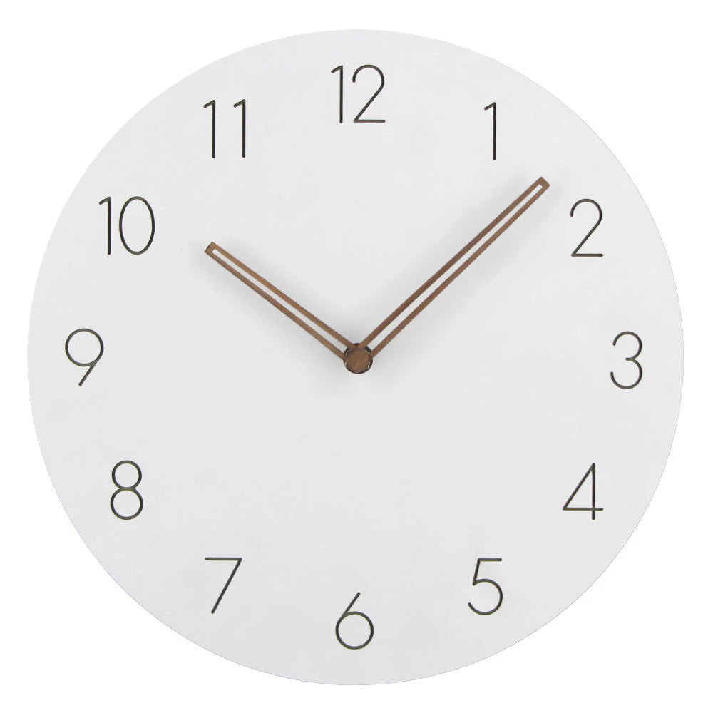 NordClock - Scandinavian Minimalist Wall Clock with Quiet Movement