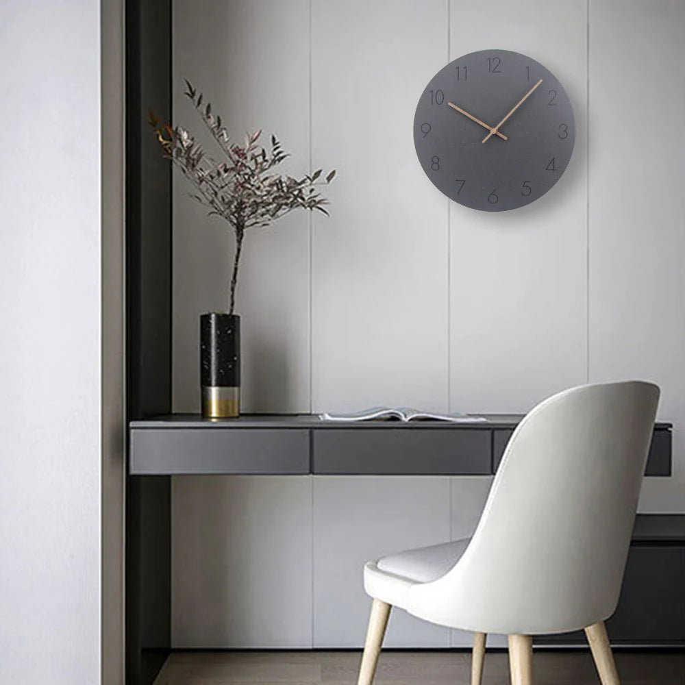 NordClock - Scandinavian Minimalist Wall Clock with Quiet Movement