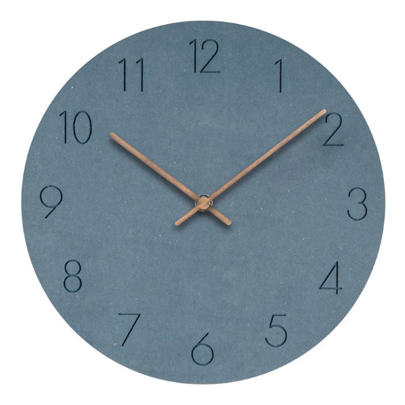 NordClock - Scandinavian Minimalist Wall Clock with Quiet Movement