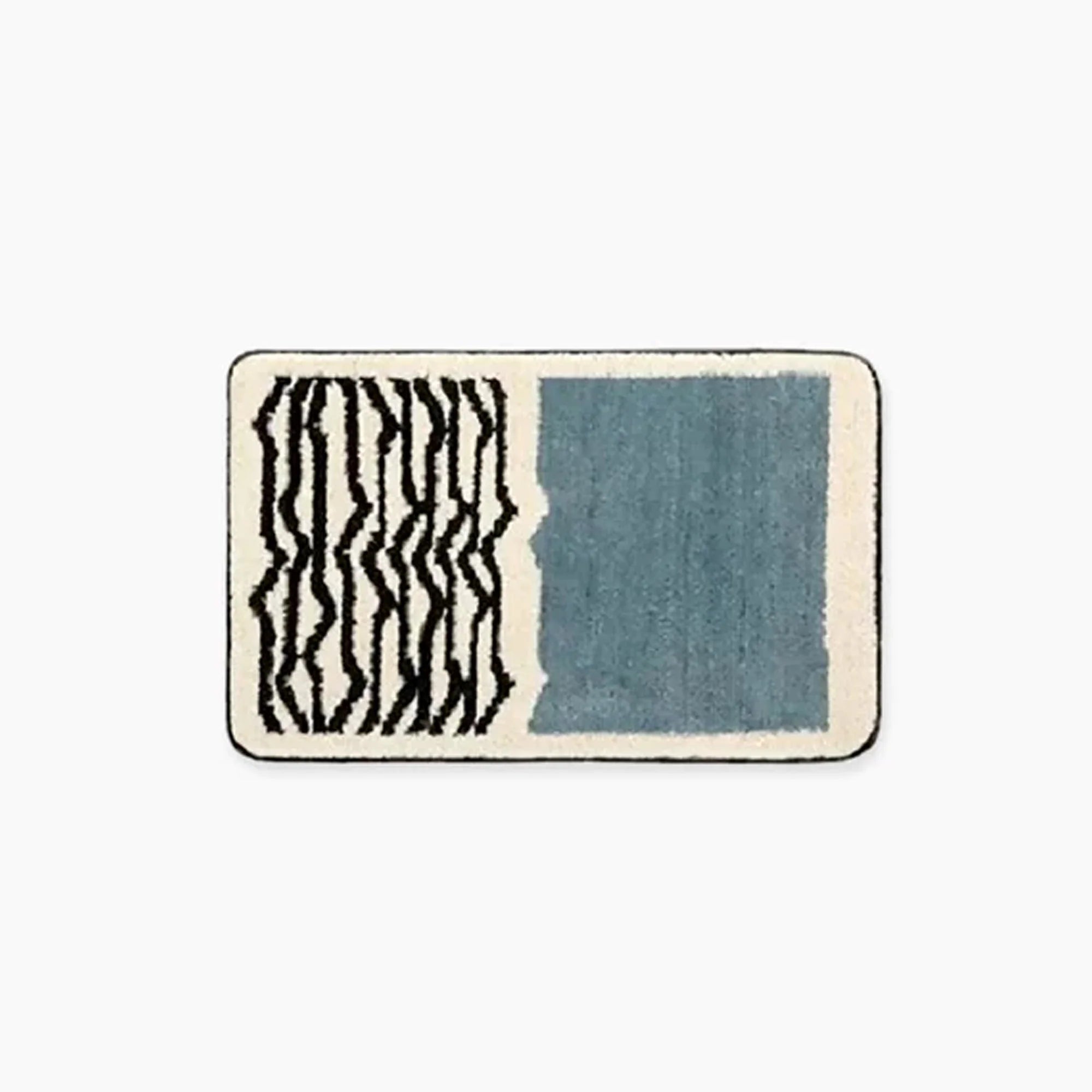 Nordic Abstract Bath Mat – Hand-Crafted