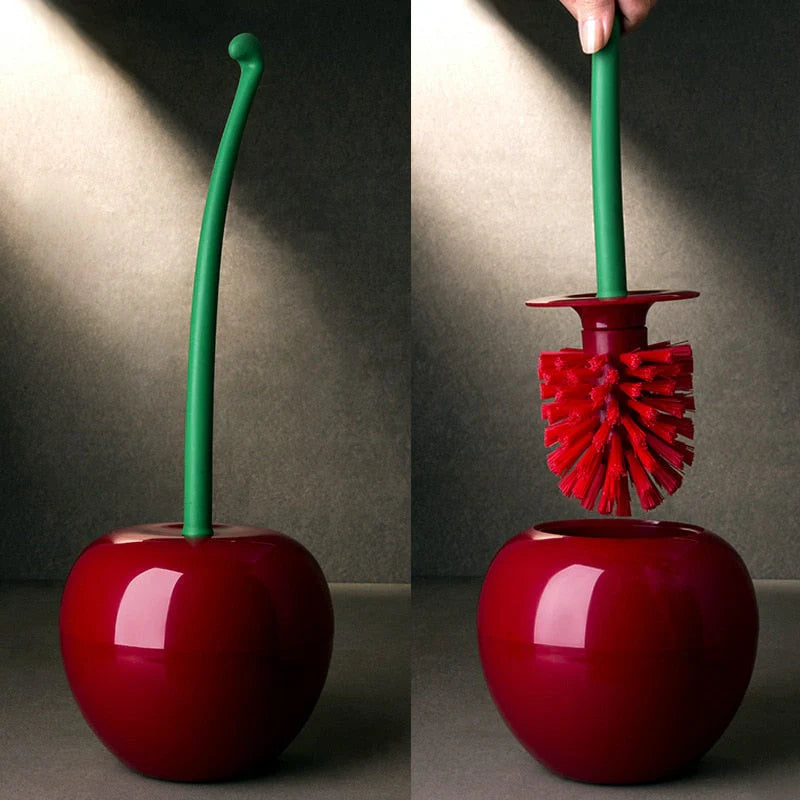 Cherry Toilet Brush and Holder | Decorative & Hygienic