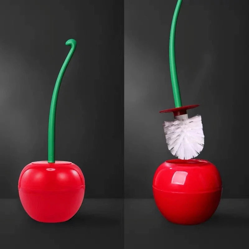 Cherry Toilet Brush and Holder | Decorative & Hygienic