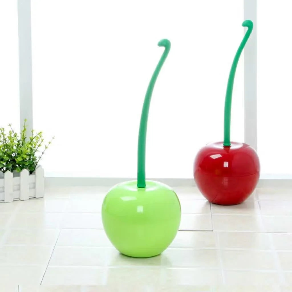 Cherry Toilet Brush and Holder | Decorative & Hygienic