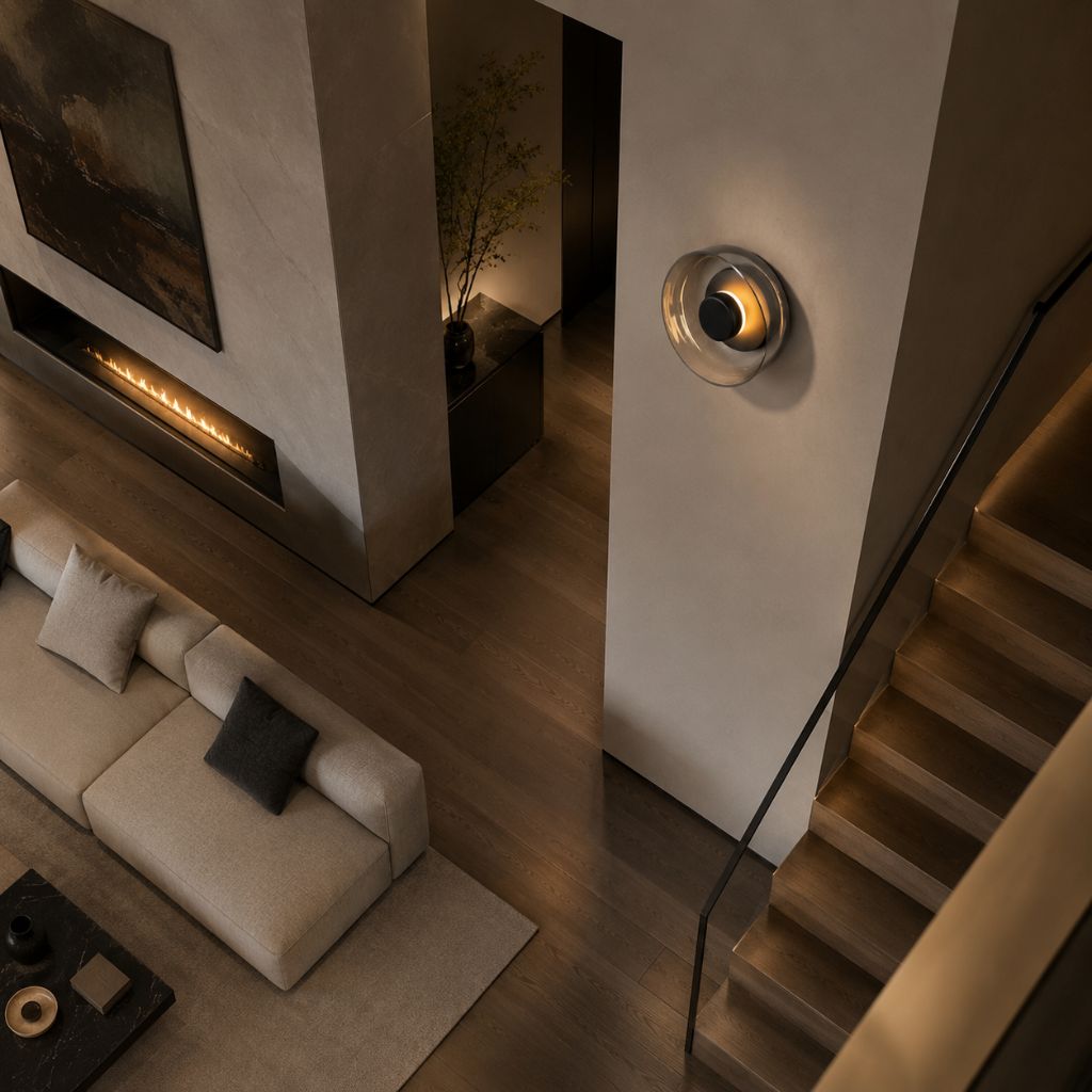 Nordic Glass Bowl Wall Lamp