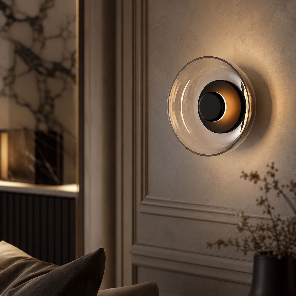 Nordic Glass Bowl Wall Lamp