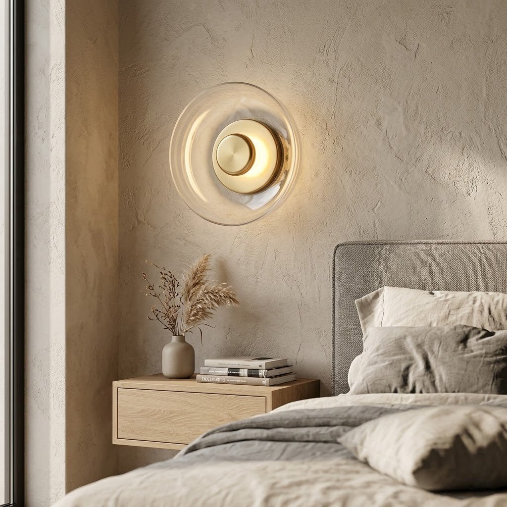 Nordic Glass Bowl Wall Lamp - Lattea Global