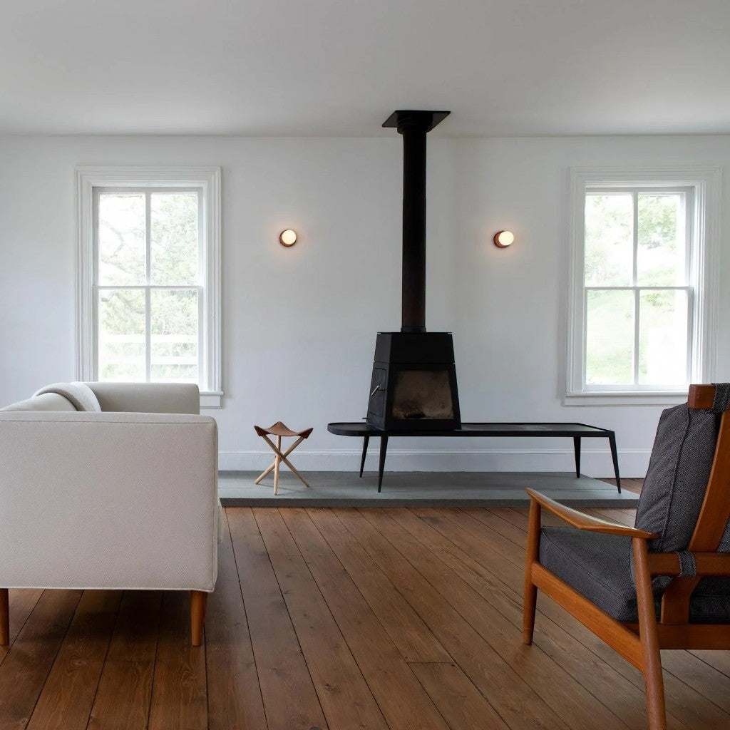 Nordic Round LED Iron Wall Lamp - Macaron Style