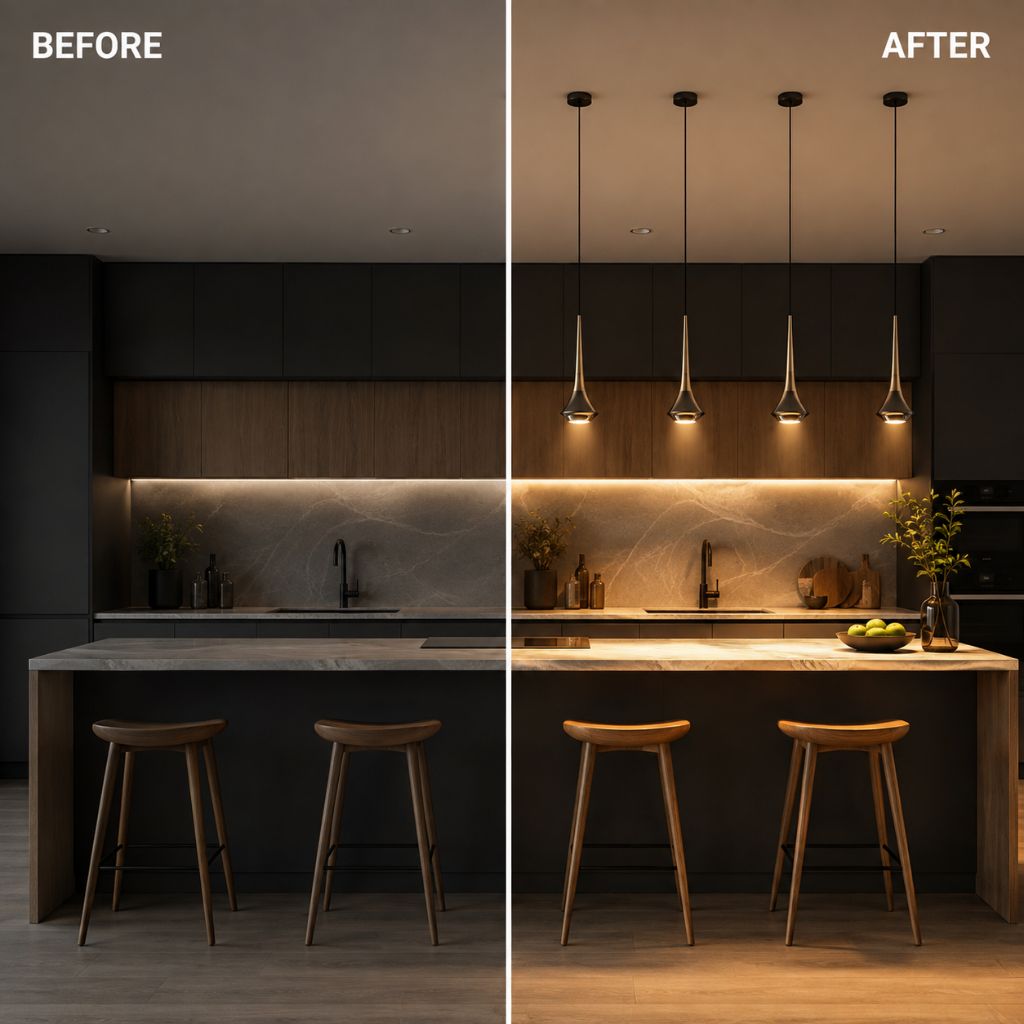 Nordic Water Drop LED Pendant Light