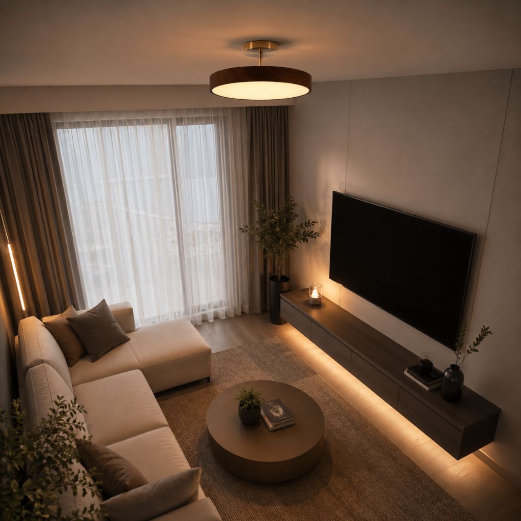 OakLume Nordic Semi Flush Mount Ceiling Light