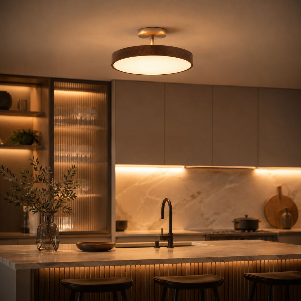 OakLume Nordic Semi Flush Mount Ceiling Light