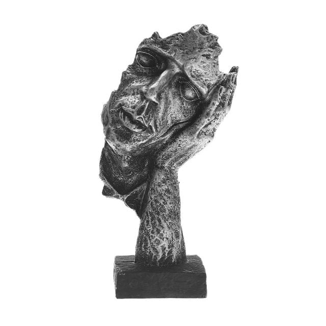 Odin's Faces Sculpture – Nordic-Inspired Decor