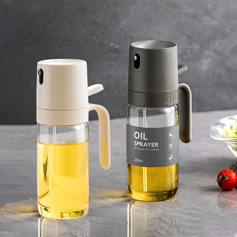 Oil Glass Spray Dispenser with Handle 2 in 1 - Lattea Global