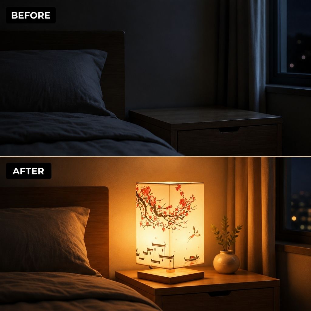 Oriental Blossom Glow Lamp