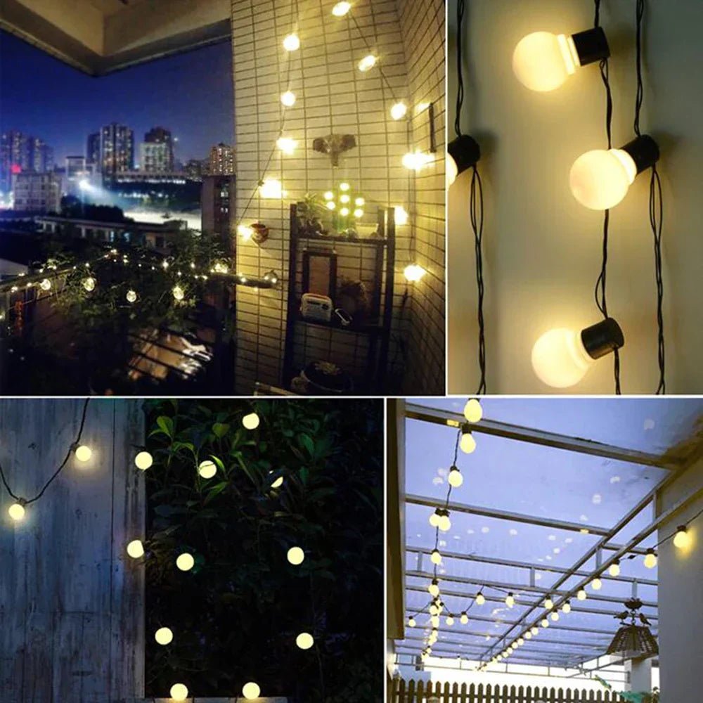 Outdoor String Lights with Warm Glow for Gardens and Patios - Lattea Global