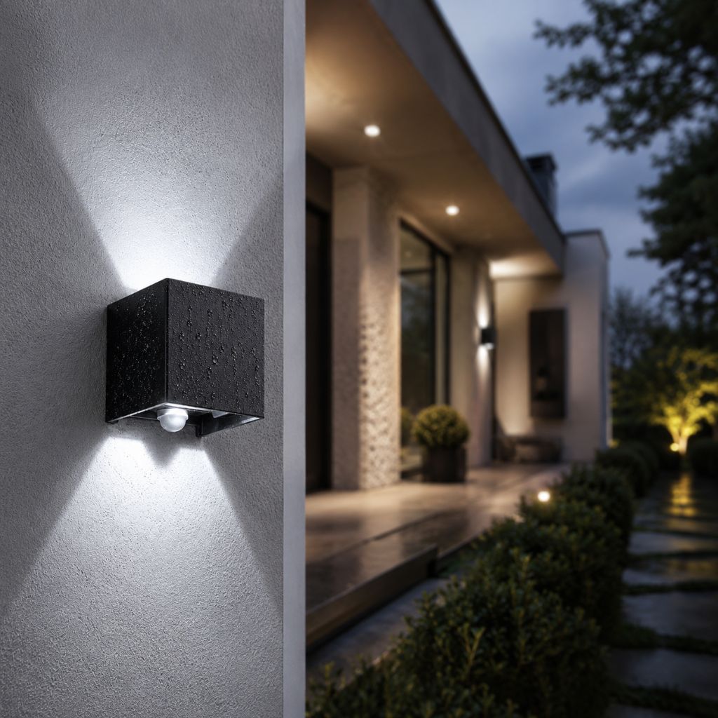 LED Outdoor Wall Light Motion Sensor IP65 Up Down Sconce