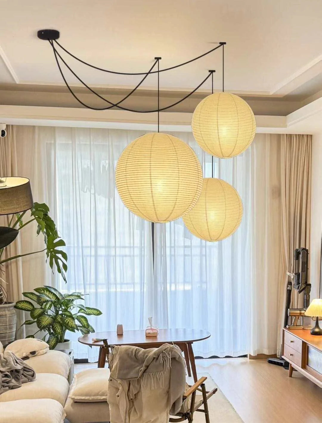 Parisian Paper Lantern Pendant Light