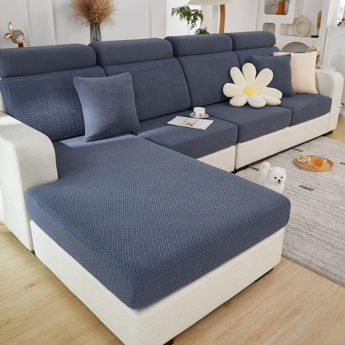 Pet Friendly Stretch Sofa Cover Washable Furniture Protector - Lattea Global