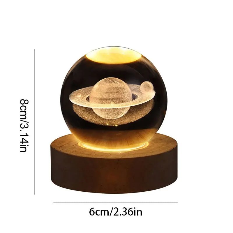 Planetary Lamp – Solar System Table Lamp with Soft Glow - Lattea Global