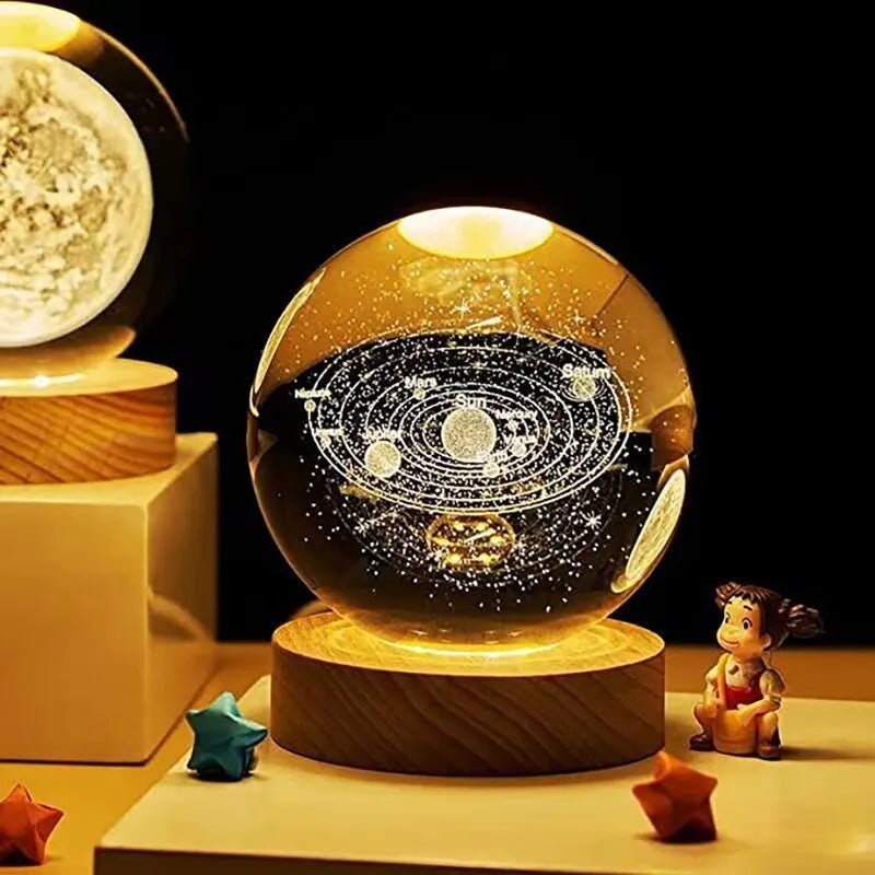 Planetary Lamp – Solar System Table Lamp with Soft Glow - Lattea Global