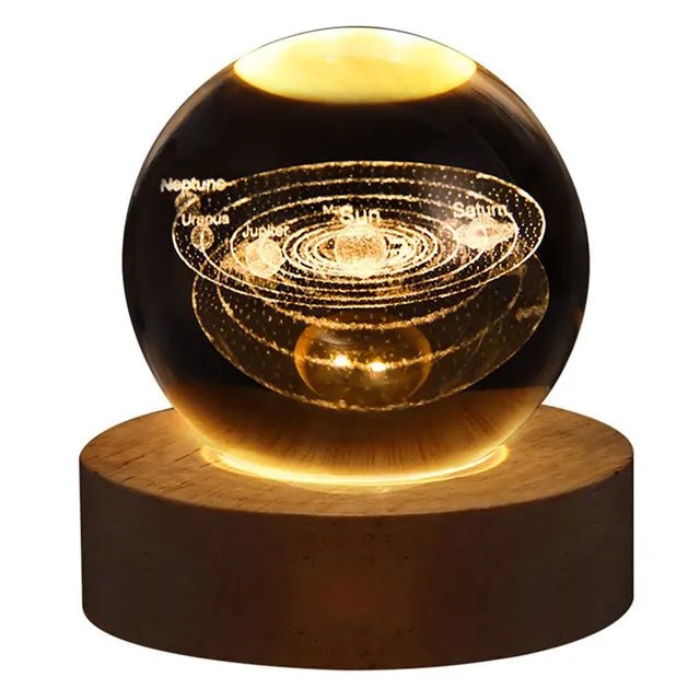 Planetary Lamp – Solar System Table Lamp with Soft Glow - Lattea Global