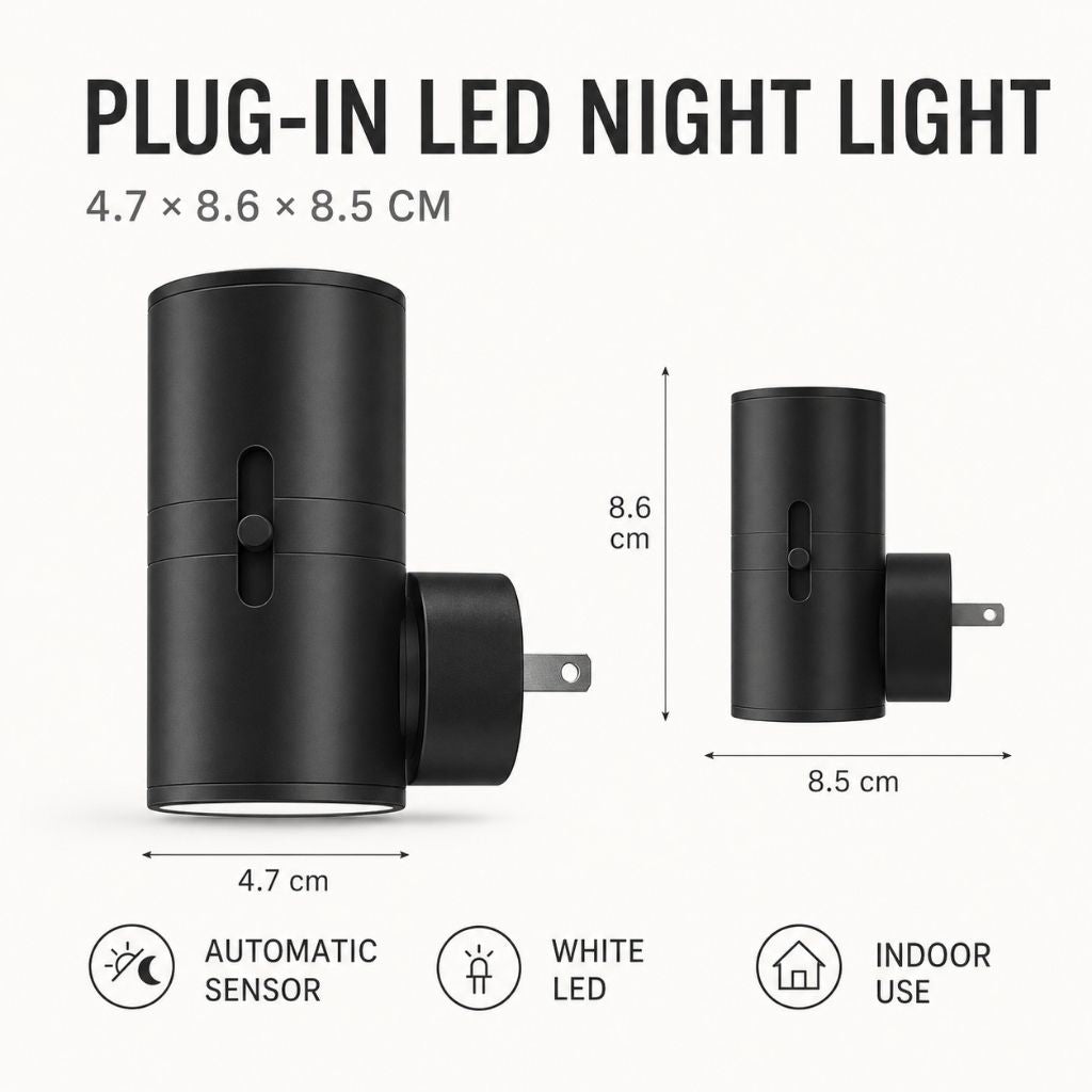 Plug-in LED Night Light with Dusk-to-Dawn Sensor