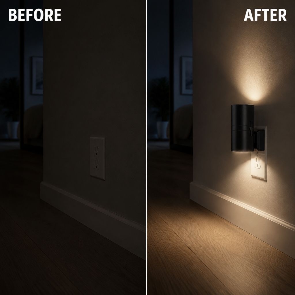 Plug-in LED Night Light with Dusk-to-Dawn Sensor