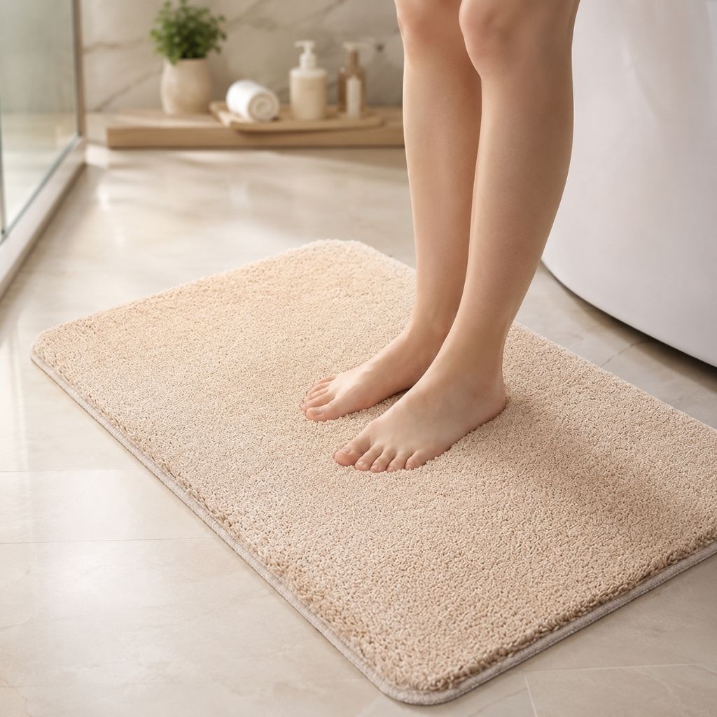 Plush Absorbent Non-Slip Bathroom Mat