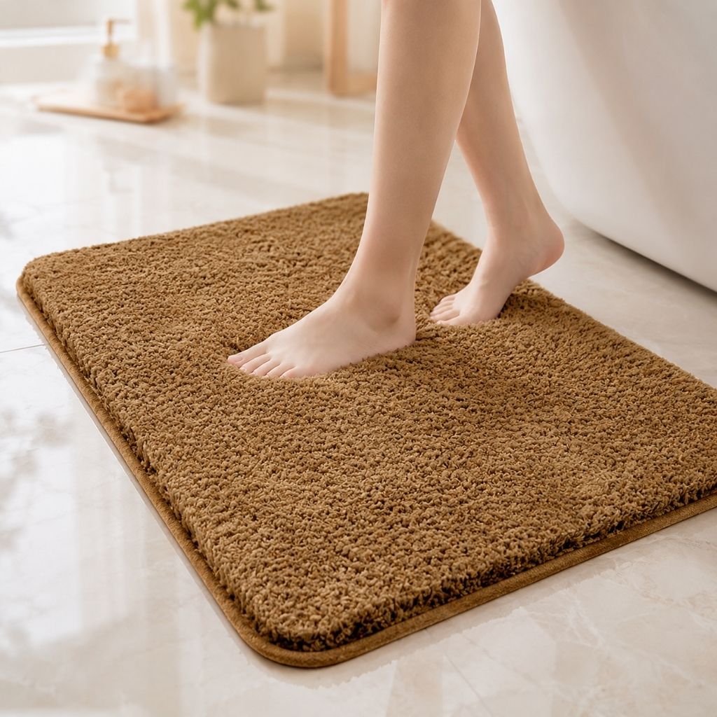 Plush Absorbent Non-Slip Bathroom Mat