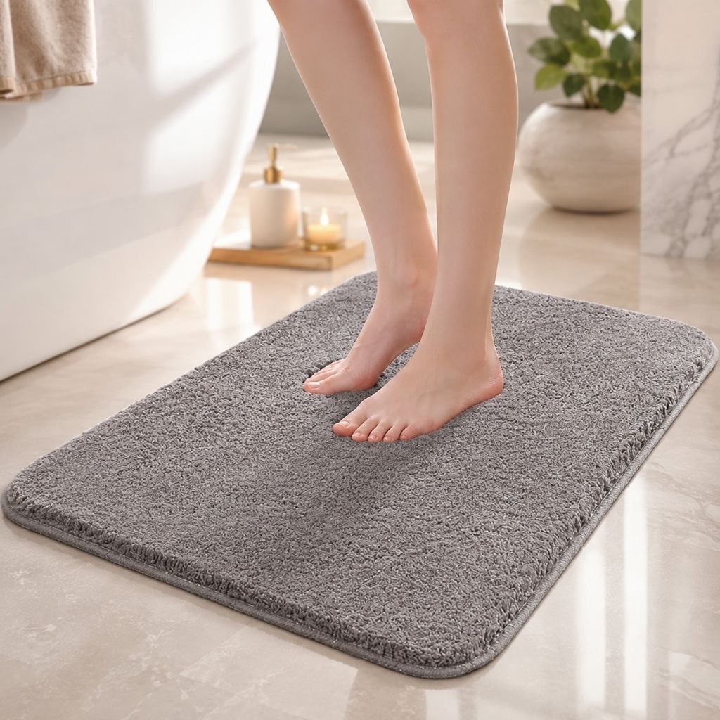 Plush Absorbent Non-Slip Bathroom Mat