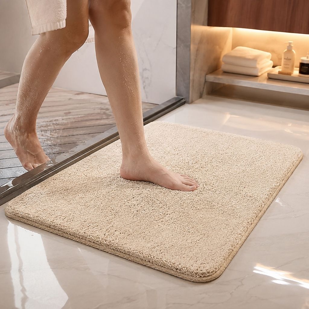 Plush Absorbent Non-Slip Bathroom Mat