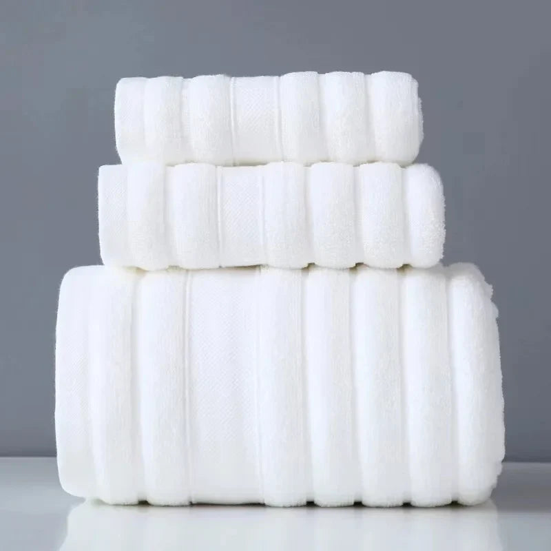 Plush Cotton 3-Piece Towel Set