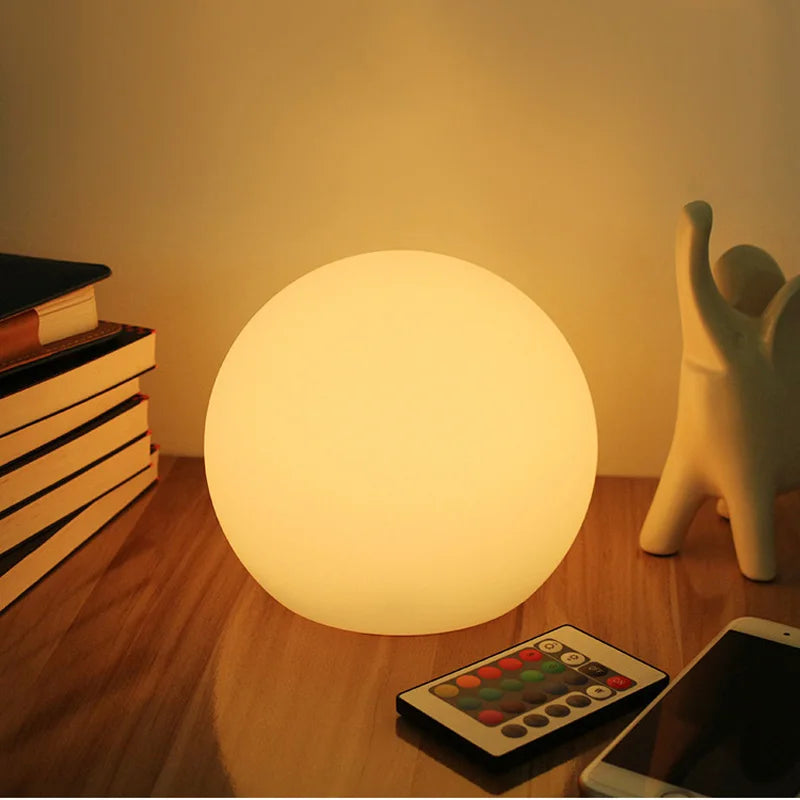 Portable Table Globe Lamp – 16 Color LED